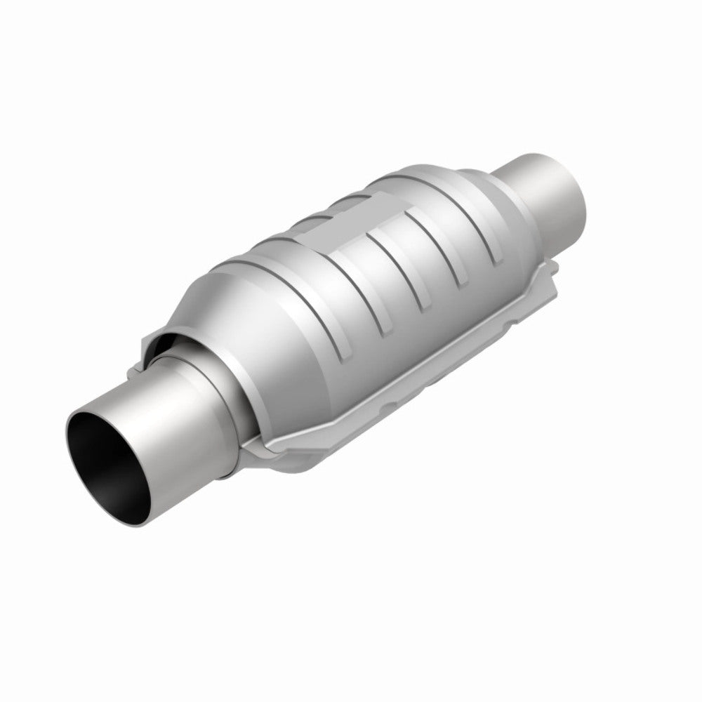 MagnaFlow universal catalytic converter 2.25 inch inlet/outlet stainless steel CARB compliant 444205