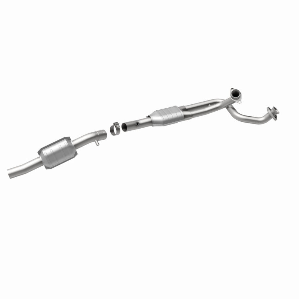 MagnaFlow direct-fit catalytic converter fits 1996 Ford E-150 Econoline 4.9L and 1996 Ford E-350 Econoline 4.9L stainless steel CARB compliant 447254