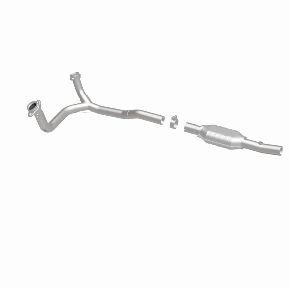 MagnaFlow direct-fit catalytic converter fits 1996 Ford E-150 Econoline, 1996 Ford E-350 Econoline Club Wagon, and more, this and 1996 Ford E-150 Econoline stainless steel Federal