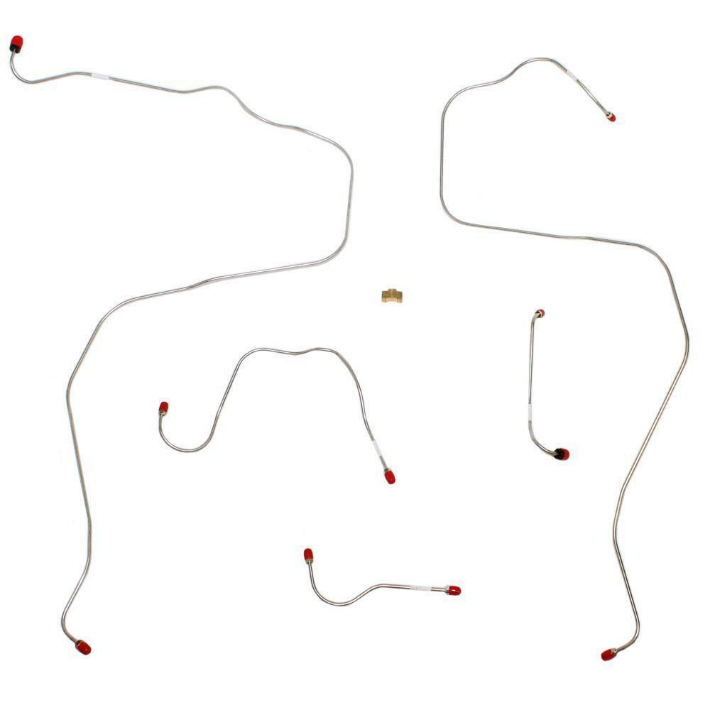 Front Brake Line Kit for 1997-1900 Ford E-150 Econoline stainless steel