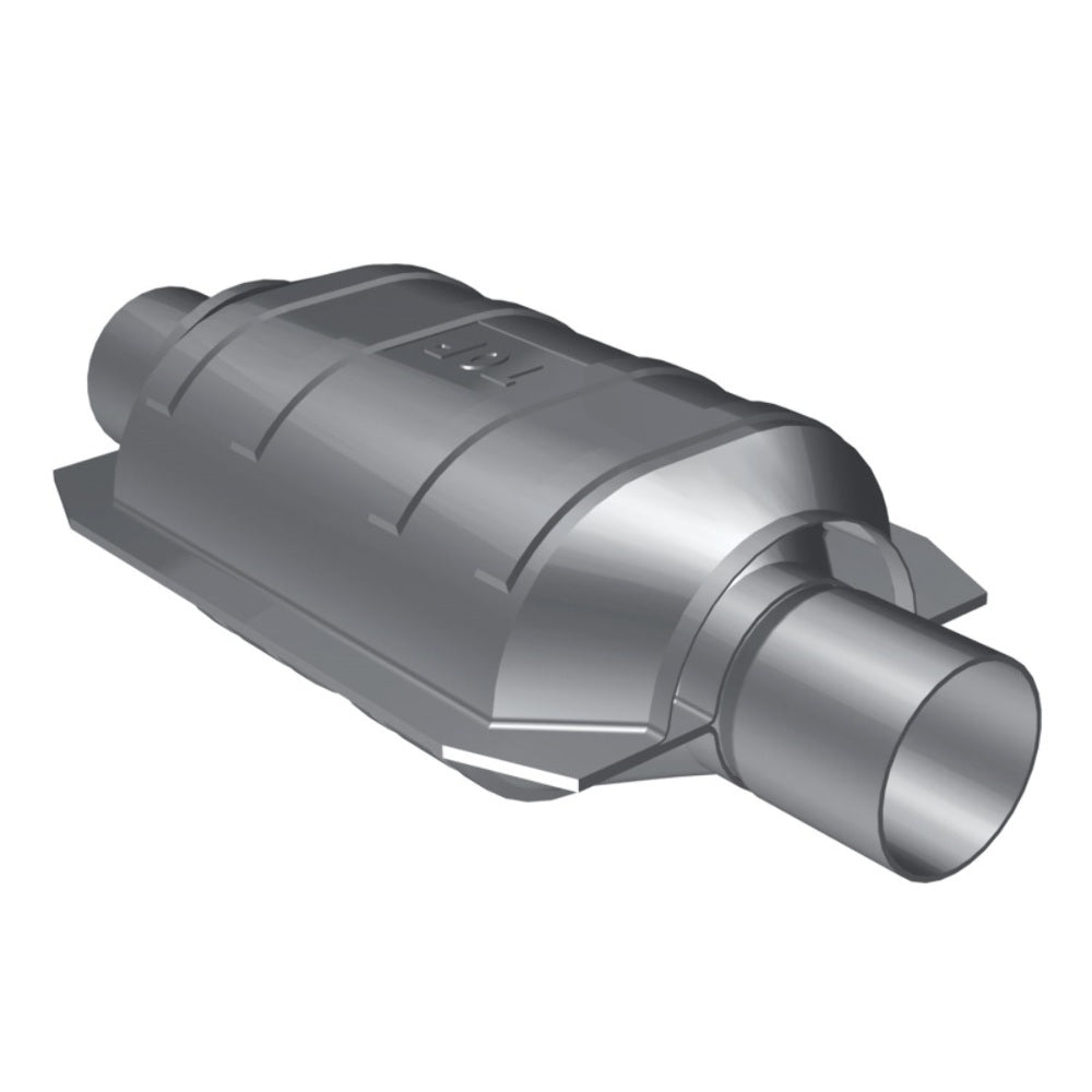 MagnaFlow universal catalytic converter 2 inch inlet/outlet stainless steel CARB compliant 444104