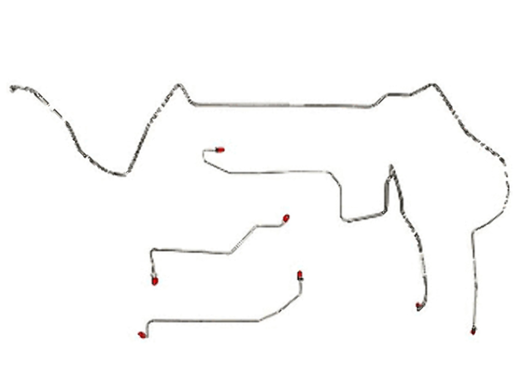Front Brake Line Kit for 1998-2002 Chevy Camaro steel