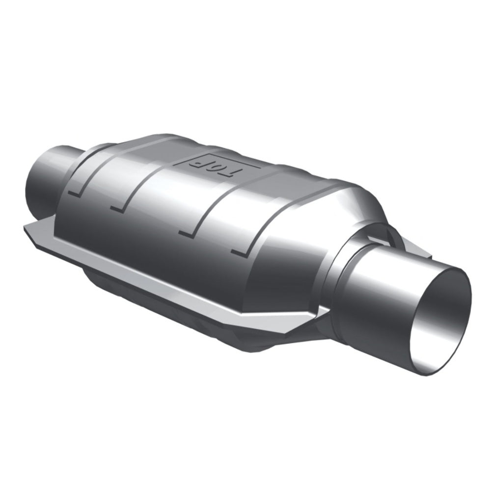 MagnaFlow universal catalytic converter 2.25 inch inlet/outlet stainless steel CARB compliant 441305