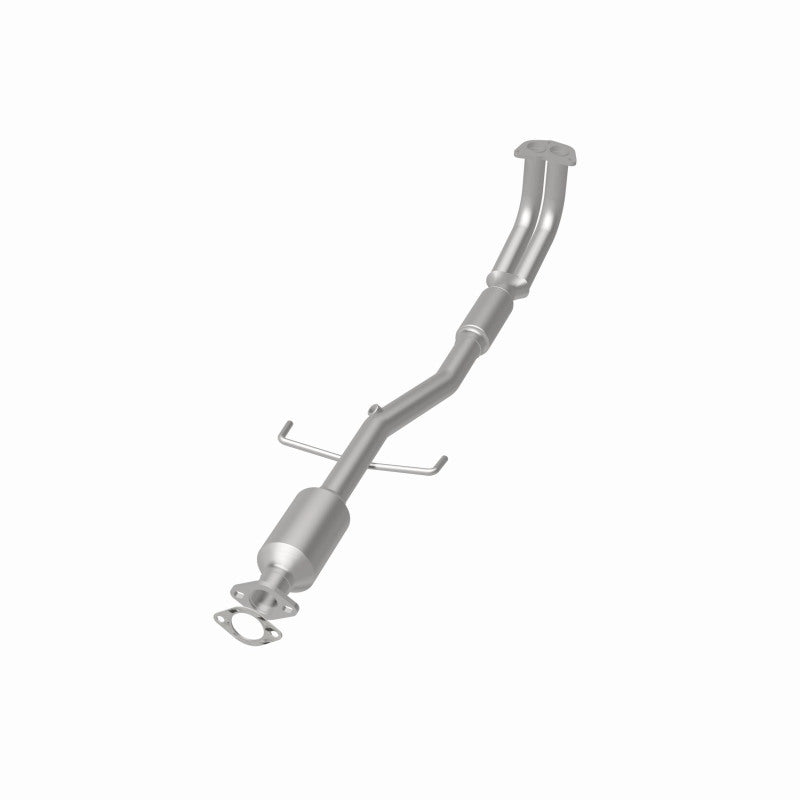 MagnaFlow direct-fit catalytic converter fits 1999-2000 Mitsubishi Galant and 2000 Mitsubishi Eclipse, this and 1999-2000 Mitsubishi Galant stainless steel CARB compliant