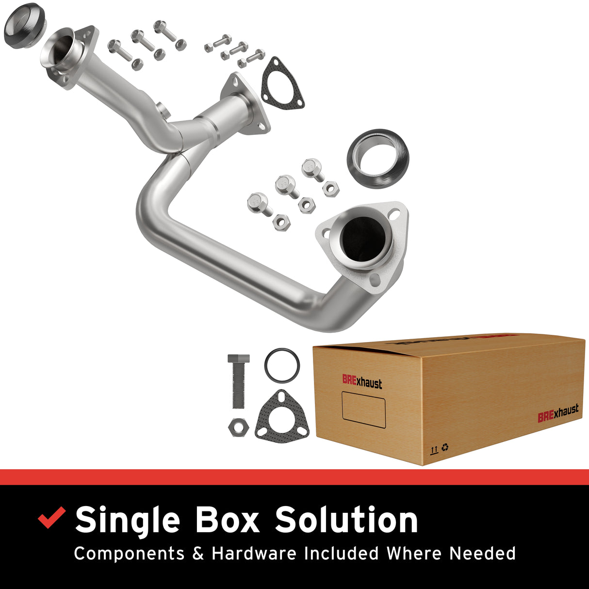 1998-1999 Chevy S10 Direct-Fit Front Pipe Kit 107-0227 steel