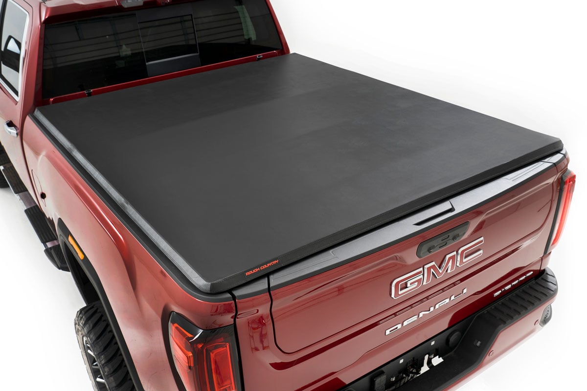 Soft Tri-Fold Bed Cover for 2020-2026 Chevy Silverado by Rough Country