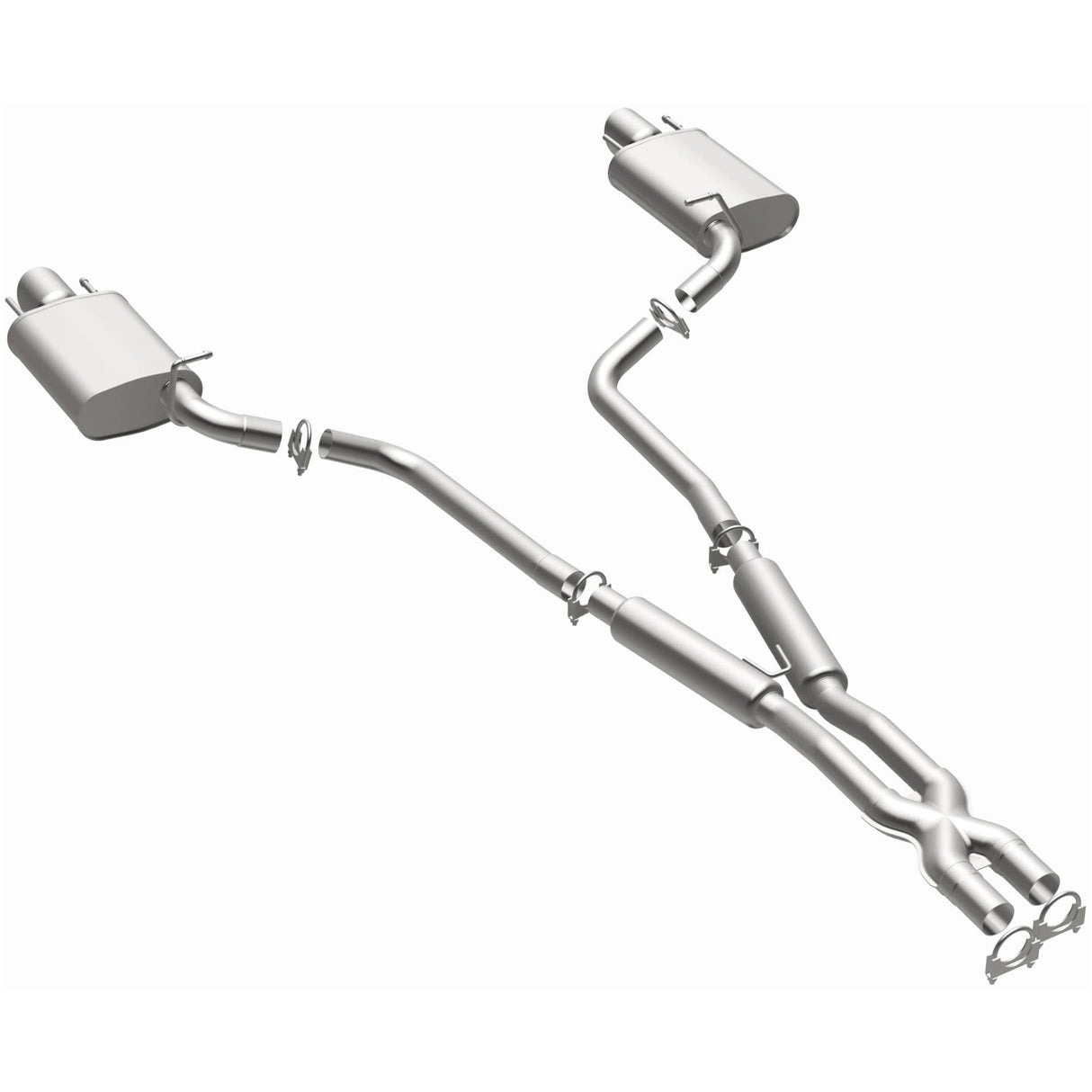 2010-2014 Cadillac CTS Direct-Fit Replacement Exhaust System 106-0863 aluminized steel