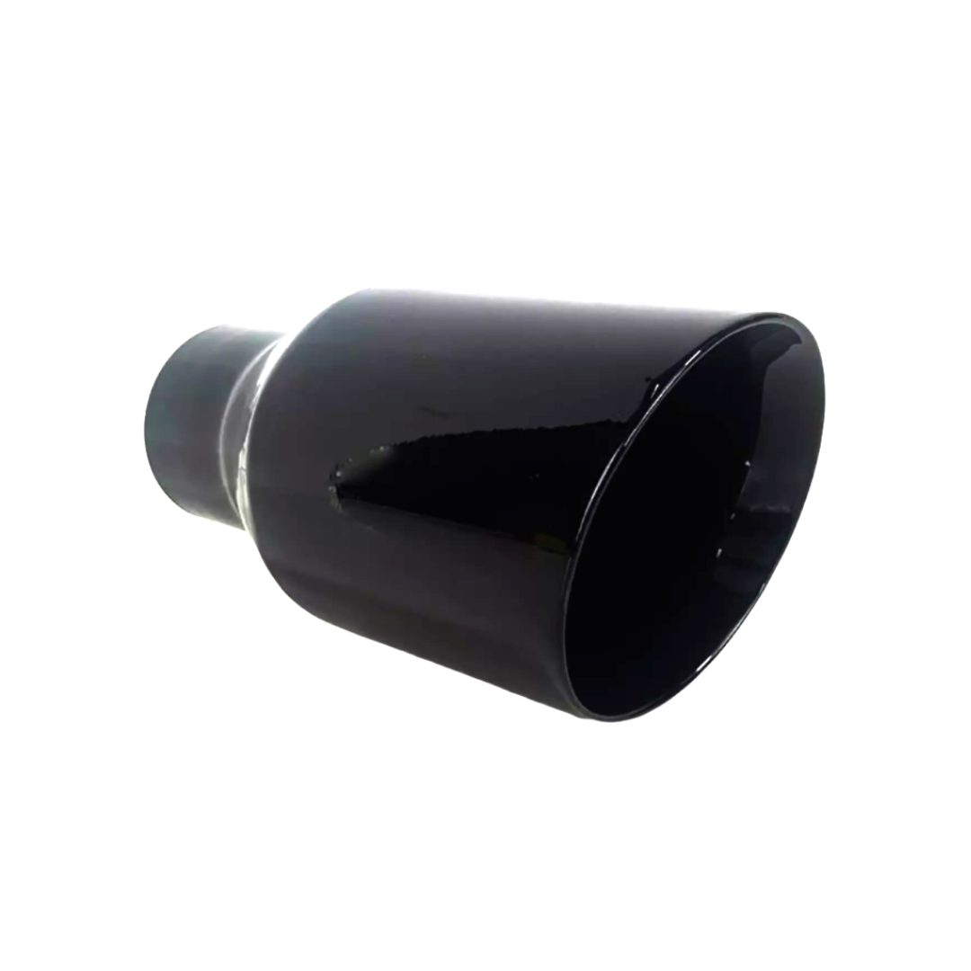 t 2.25" IDX4"X8" Double Wall Slant Cut Stainless Gloss Black Exhaust Tip 2408BK Mach Speed