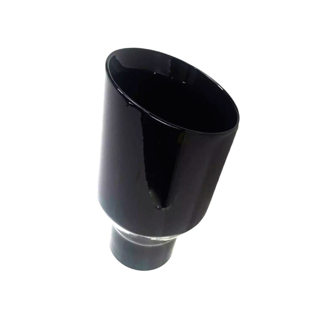 t 2.25" IDX4"X8" Double Wall Slant Cut Stainless Gloss Black Exhaust Tip 2408BK Mach Speed