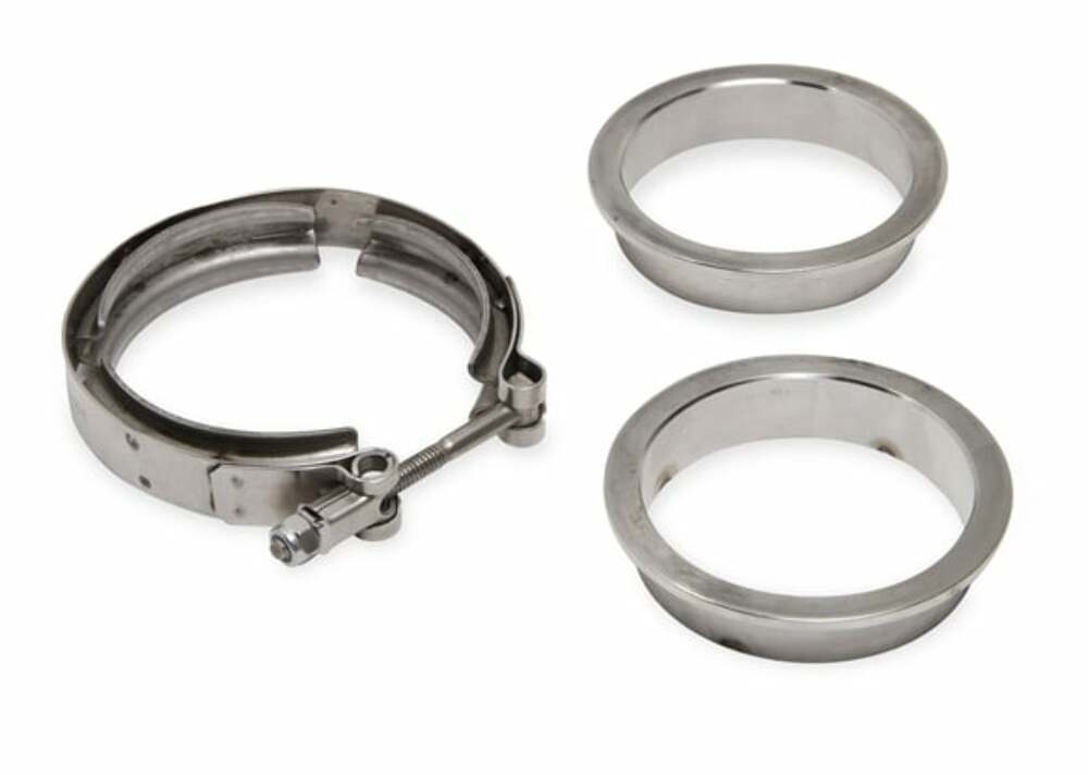 Hooker 2.5" Exhaust V-Band Clamp w/ S/S Flanges 41171HKR stainless steel