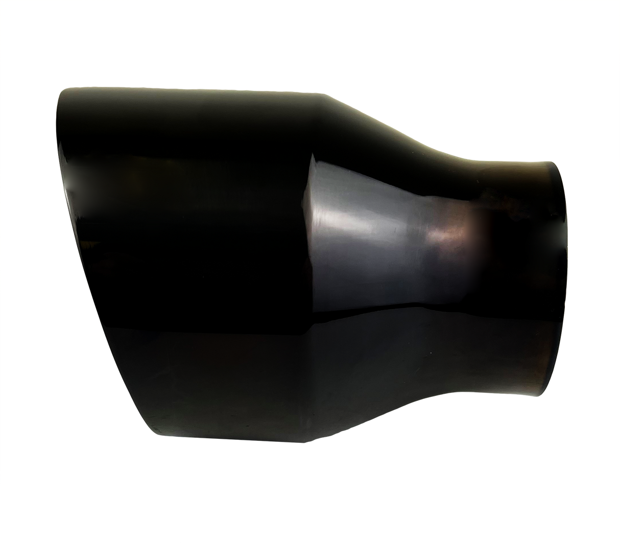 t 2.5" IDX4"X5.5" Double Wall Slant Cut S/S Gloss Black Exhaust Tip 2510BK Mach Speed