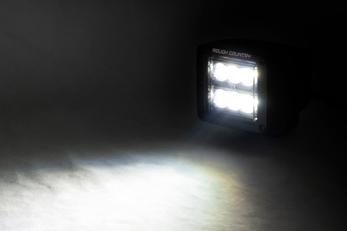 2 Inch Black Series LED Light Pods; Pair; Flood 70133BL