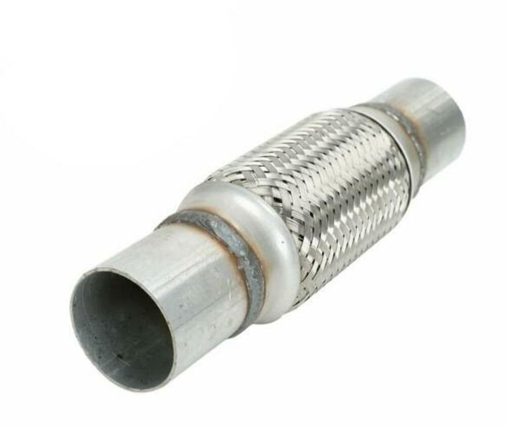 2" x 10" Flex Pipes Blank Interbraided Ends Rol 2 inch inlet/outlet stainless steel mesh clamp or weld
