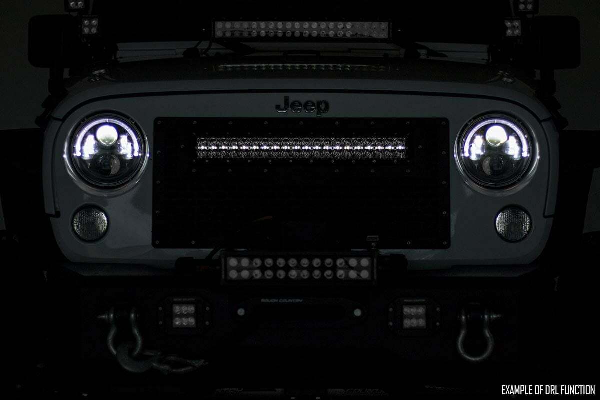 20 Inch Black Series LED Light Bar; Dual Row; Cool White DRL 70920BD