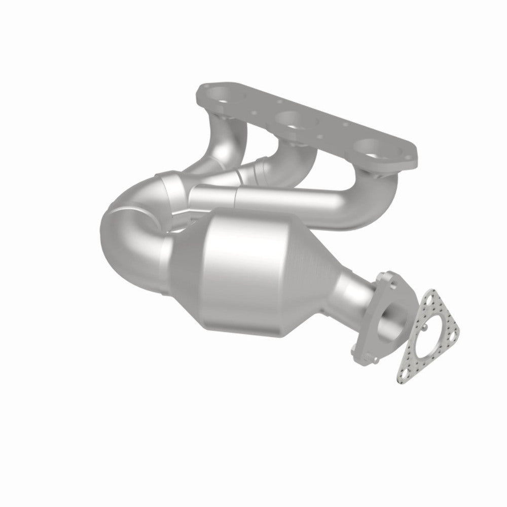 MagnaFlow direct-fit catalytic converter fits 2000-2004 Boxster 2.7 3.2L 2.7 inch inlet/outlet stainless steel CARB compliant OBDII 52328