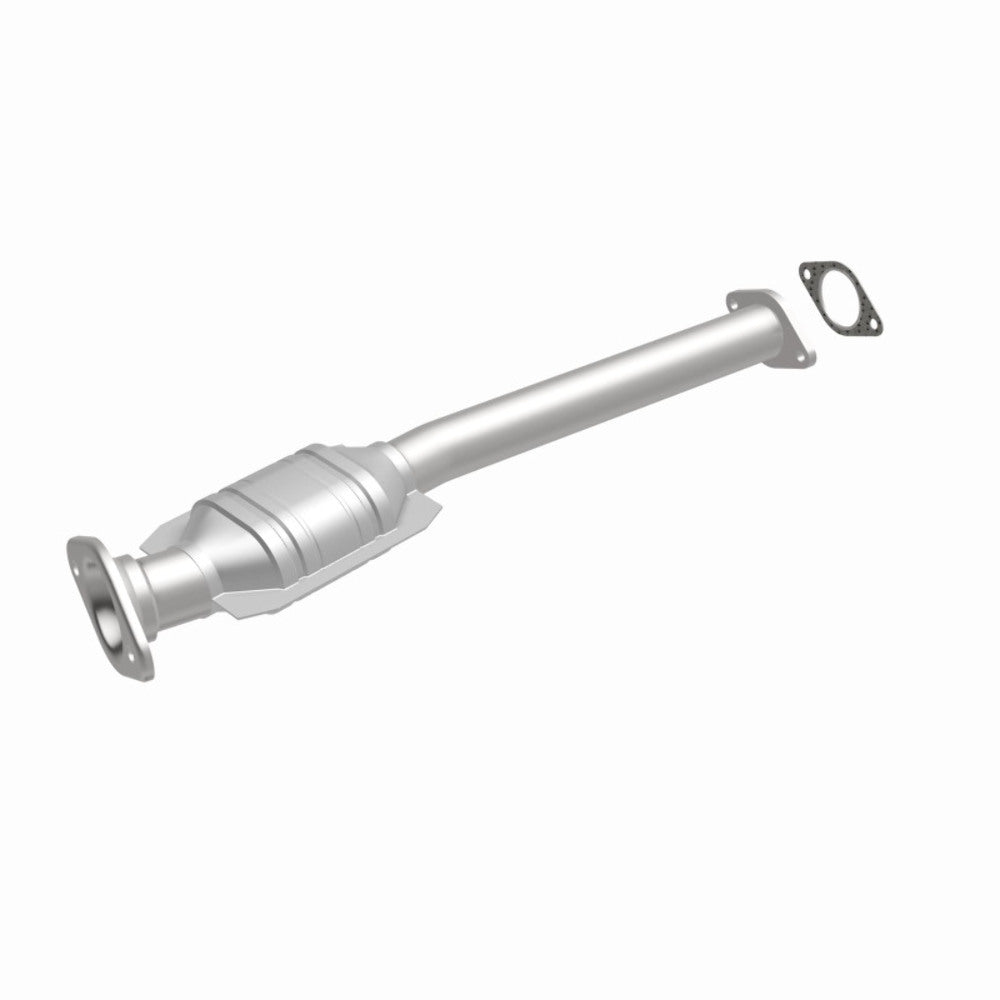 MagnaFlow direct-fit catalytic converter fits 2000-2002 Mercury Cougar, 1998-2000 Ford Contour, and more, this and 2000-2002 Mercury Cougar stainless steel Federal EPA compliant OB