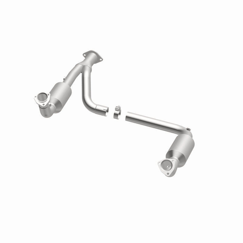 MagnaFlow direct-fit catalytic converter fits 1999-2000 Chevrolet Tahoe, 1997-2000 GMC Yukon, and additional vehicles. Hardware is included to eliminate the hassle of working with