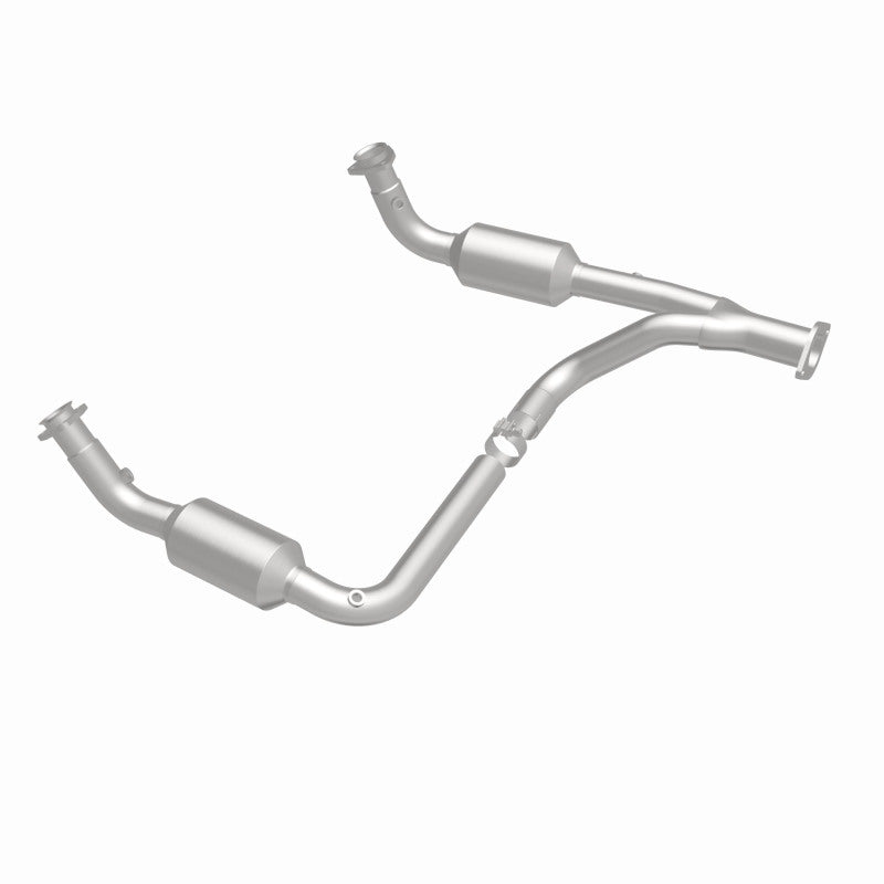 MagnaFlow direct-fit catalytic converter fits 1999-2000 Chevrolet Tahoe, 1997-2000 GMC Yukon, and additional vehicles. Hardware is included to eliminate the hassle of working with