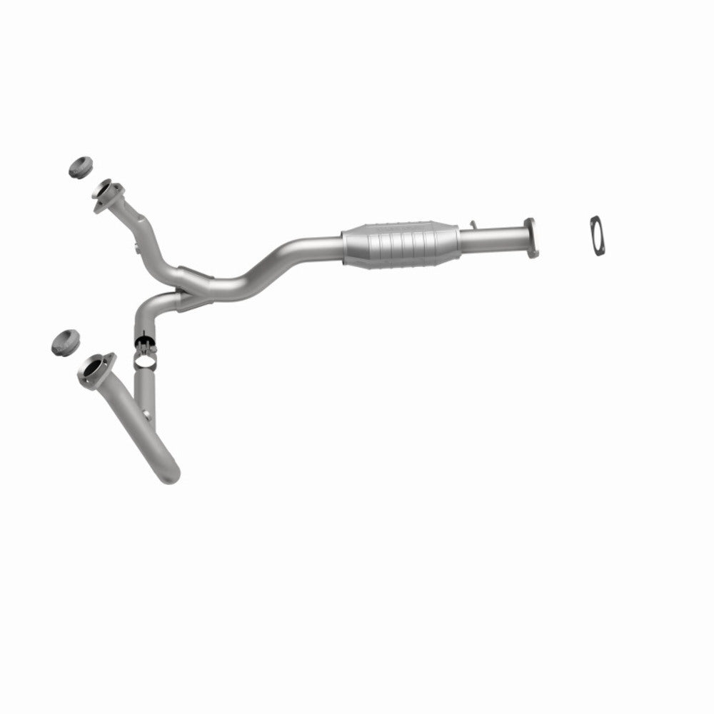 MagnaFlow direct-fit catalytic converter fits 2000-2002 2000 Chevrolet S10, GMC Sonoma, and additional vehicles and 2000 GM S10/Sanoma 4.3L stainless steel CARB compliant 447249