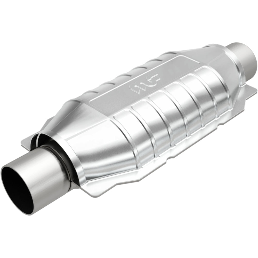 MagnaFlow universal catalytic converter 2.25 inch inlet/outlet stainless steel CARB compliant 448305