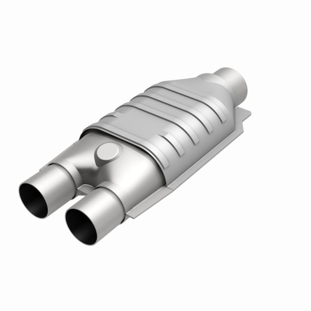 MagnaFlow universal catalytic converter 2.5 inch inlet/outlet stainless steel CARB compliant 441007