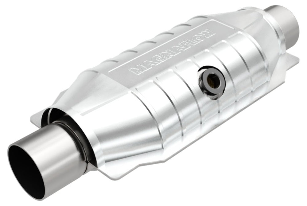 MagnaFlow universal catalytic converter 2.5 inch inlet/outlet stainless steel CARB compliant 457056