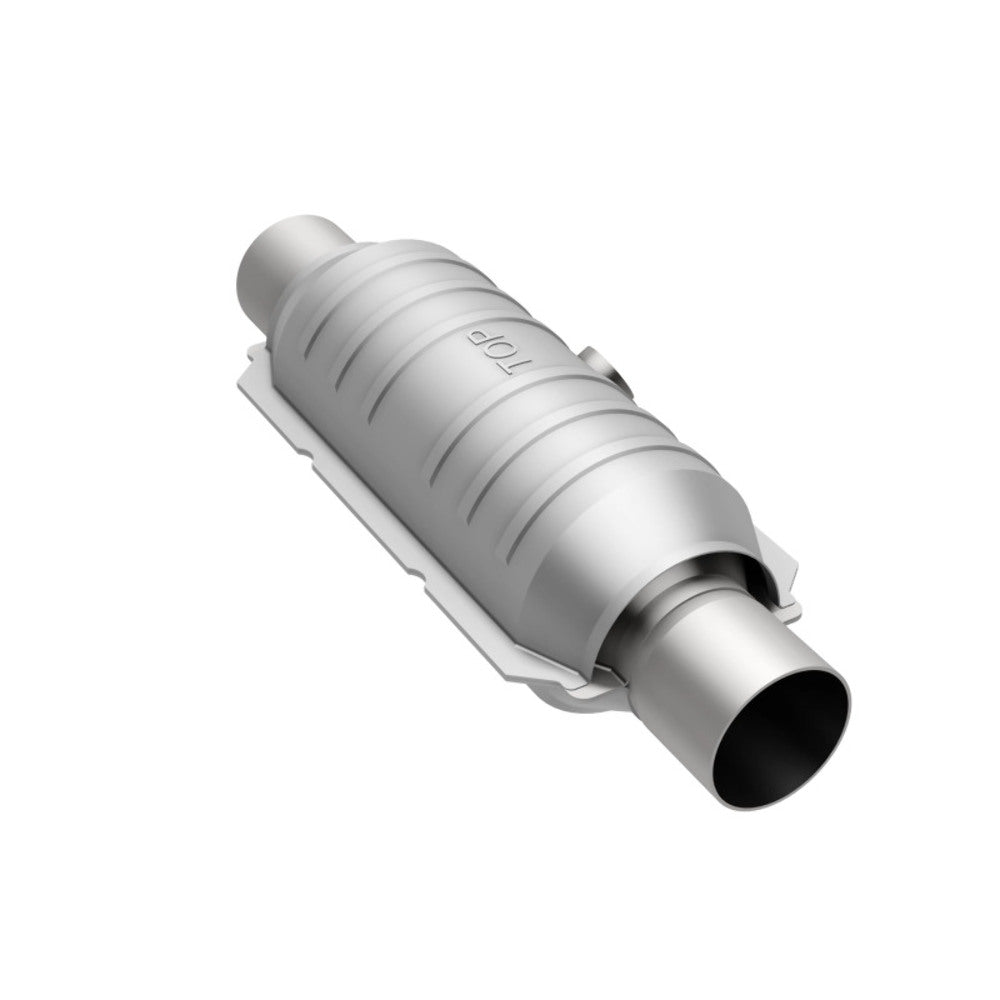 MagnaFlow universal catalytic converter 2.25 inch inlet/outlet stainless steel CARB compliant 441355