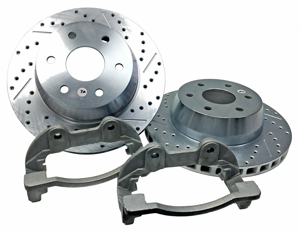 2002-2006 Escalade BIG Claw Disc Brake Rotors Rear 2302037 slotted