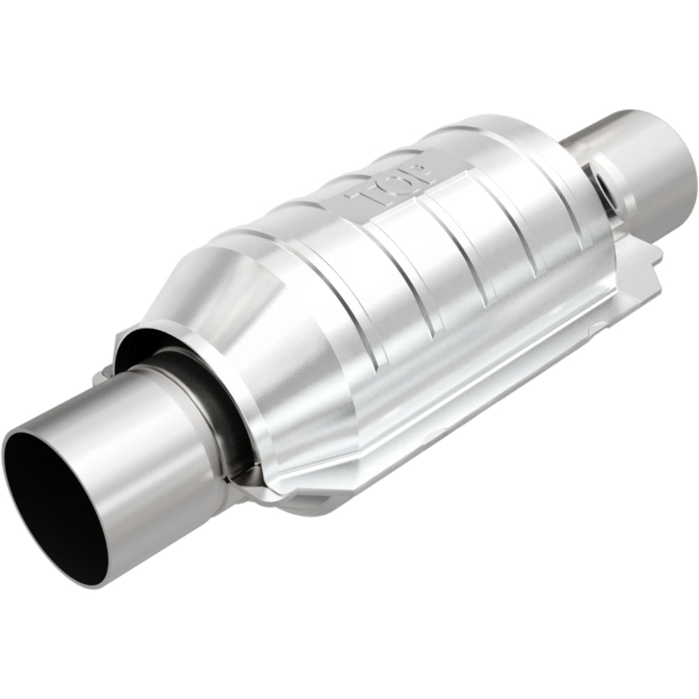 MagnaFlow universal catalytic converter 2 inch inlet/outlet stainless steel CARB compliant 441234