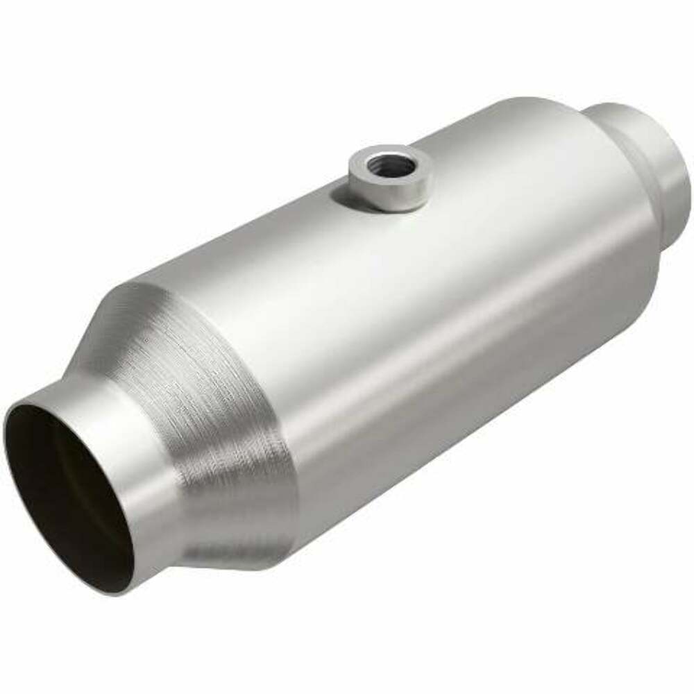 MagnaFlow universal catalytic converter 2.5 inch inlet/outlet stainless steel CARB compliant 5551356