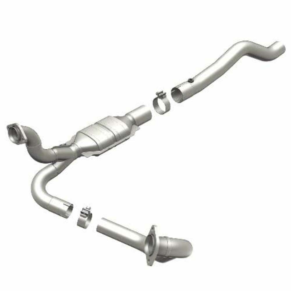 MagnaFlow direct-fit catalytic converter fits 2003 Dodge Ram 1500 5.7L and 2003 Ram 1500 5.7 2WD 5.7 inch inlet/outlet stainless steel Federal EPA compliant OBDII 93416