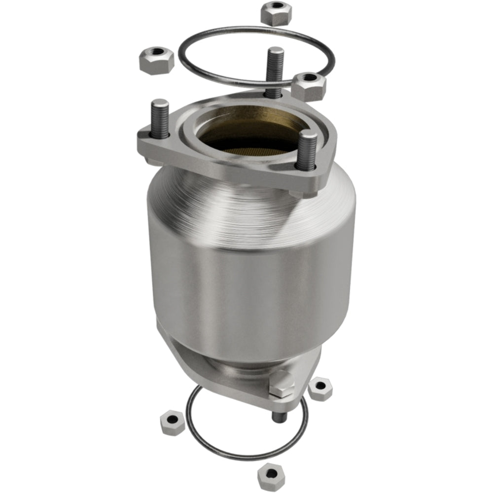 MagnaFlow direct-fit catalytic converter fits 2004-2005 Suzuki Forenza and 2005 Suzuki Reno, this and 2004-2005 Suzuki Forenza 2.0L stainless steel CARB compliant 551291