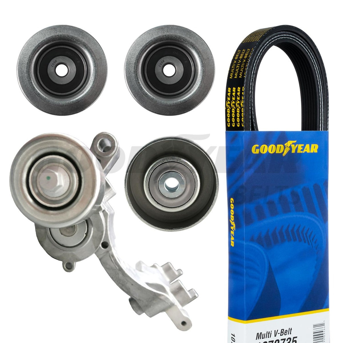 t 2004-2009 Toyota 4Runner Serpentine Belt Drive Component Kit Goodyear 5027 Good Year Belts