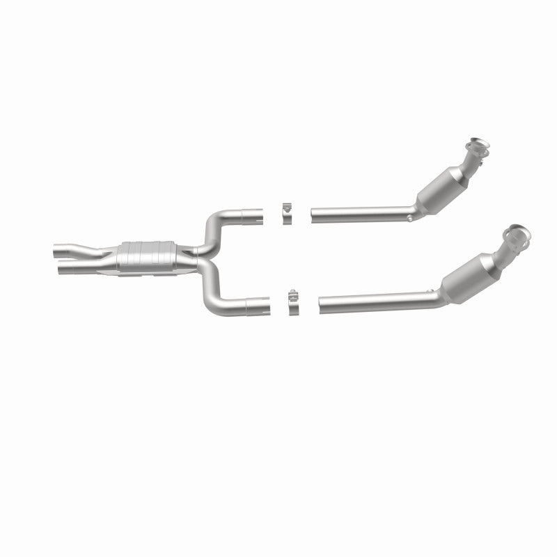 MagnaFlow direct-fit catalytic converter fits 2005-2006 Lincoln LS and 2005 Ford Thunderbird. Hardware is included to eliminate the hassle of working with corroded factory parts an