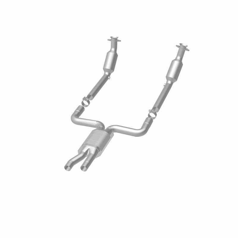 MagnaFlow direct-fit catalytic converter fits 2005-2006 Lincoln LS and 2005 Ford Thunderbird. Hardware is included to eliminate the hassle of working with corroded factory parts an