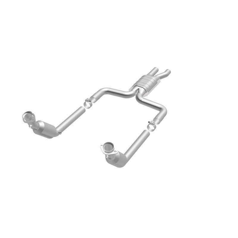 MagnaFlow direct-fit catalytic converter fits 2005-2006 Lincoln LS and 2005 Ford Thunderbird. Hardware is included to eliminate the hassle of working with corroded factory parts an