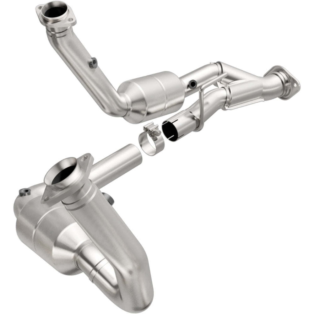 MagnaFlow direct-fit catalytic converter for 2005-2010 Jeep Grand Cherokee stainless steel CARB compliant OBDII 49709