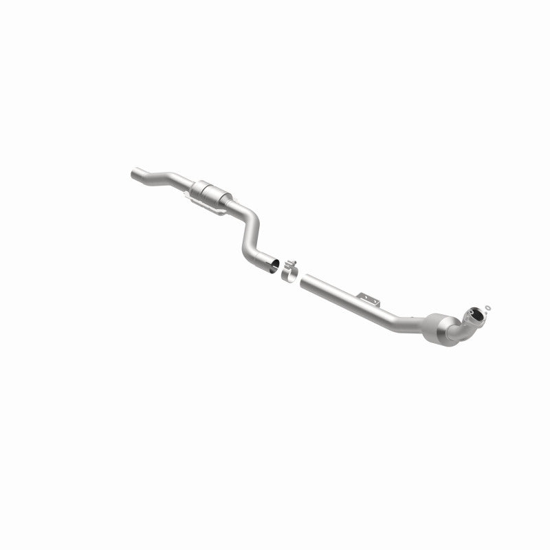 MagnaFlow direct-fit catalytic converter fits 2004-2005 2005 Mercedes-Benz E320 and Mercedes-Benz E500. Hardware is included to eliminate the hassle of working with corroded factor