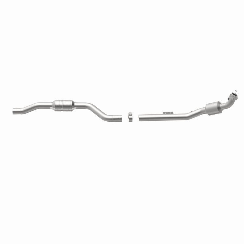 MagnaFlow direct-fit catalytic converter fits 2004-2005 2005 Mercedes-Benz E320 and Mercedes-Benz E500. Hardware is included to eliminate the hassle of working with corroded factor