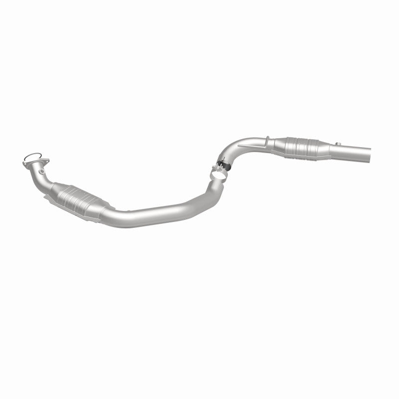 MagnaFlow direct-fit catalytic converter fits 2006 Chevrolet Express 3500, 2006 GMC Savana 3500, and additional vehicles and 2006 Chevrolet Express 2500 4.8L stainless steel CARB c