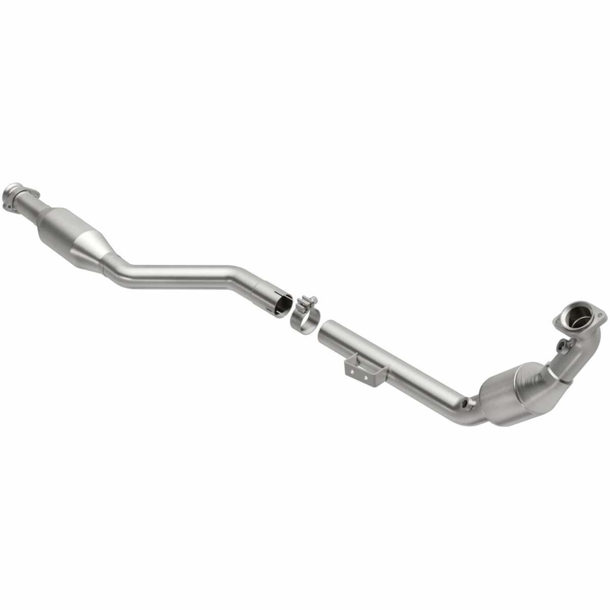 MagnaFlow direct-fit catalytic converter fits 2006 Mercedes-Benz S430, 2006 Mercedes-Benz S500, and more, this and 2006 Mercedes-Benz CL500 5.0L stainless steel CARB compliant 5515