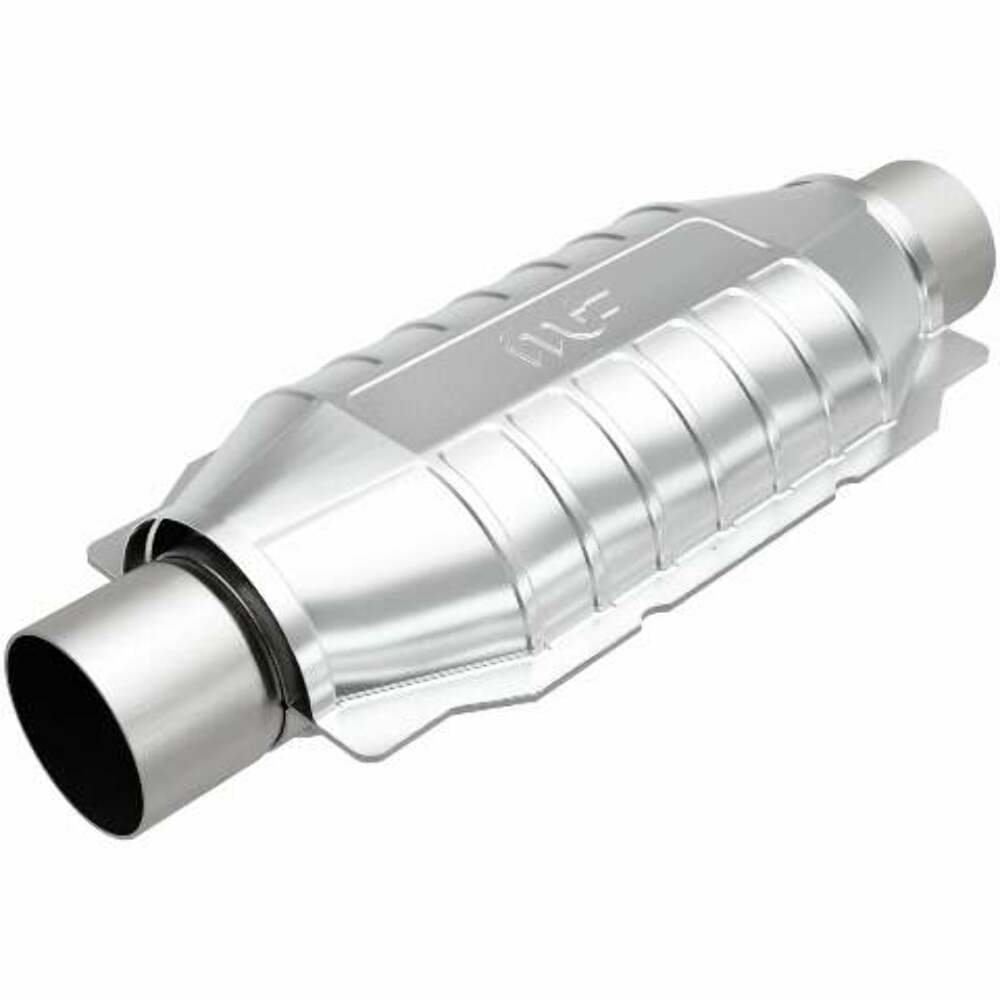 MagnaFlow universal catalytic converter 2.5 inch inlet/outlet stainless steel CARB compliant 5592306