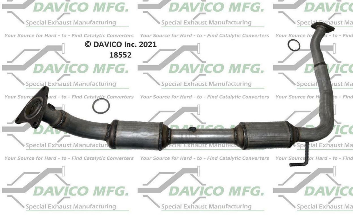 t 2008-2009 Toyota Sequoia Catalytic Converter 18552 Davico Mfg