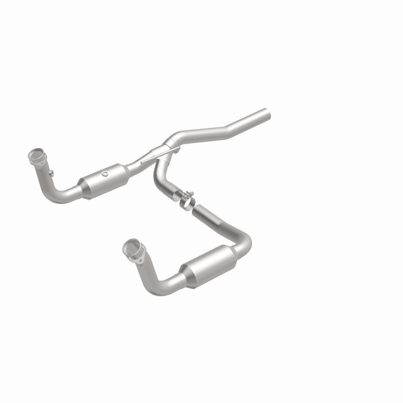 MagnaFlow direct-fit catalytic converter fits 2007-2008 Dodge Nitro and 2008 Jeep Liberty. Hardware is included to eliminate the hassle of working with corroded factory parts and 2