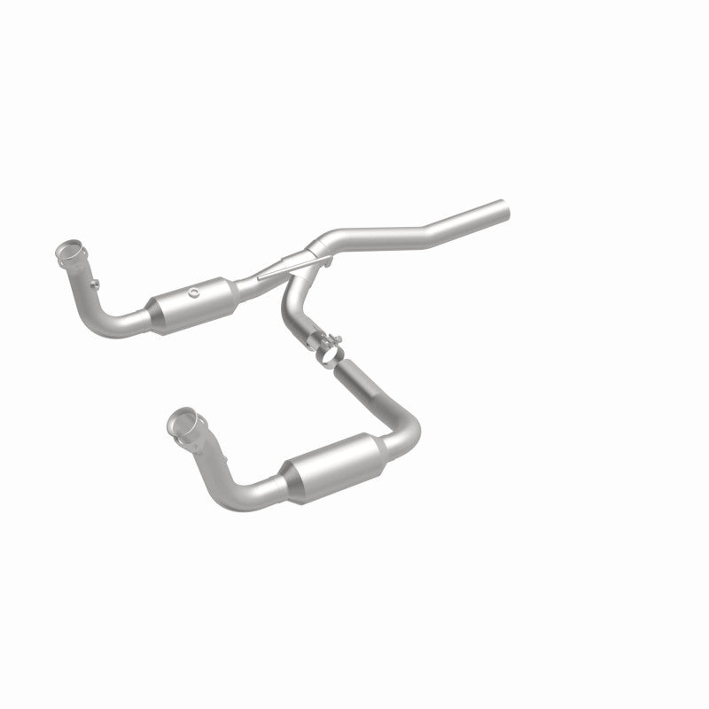MagnaFlow direct-fit catalytic converter fits 2007-2008 Dodge Nitro and 2008 Jeep Liberty. Hardware is included to eliminate the hassle of working with corroded factory parts and 2