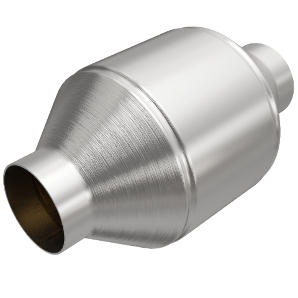 MagnaFlow universal catalytic converter 2.5 inch inlet/outlet stainless steel CARB compliant OBDII 51656