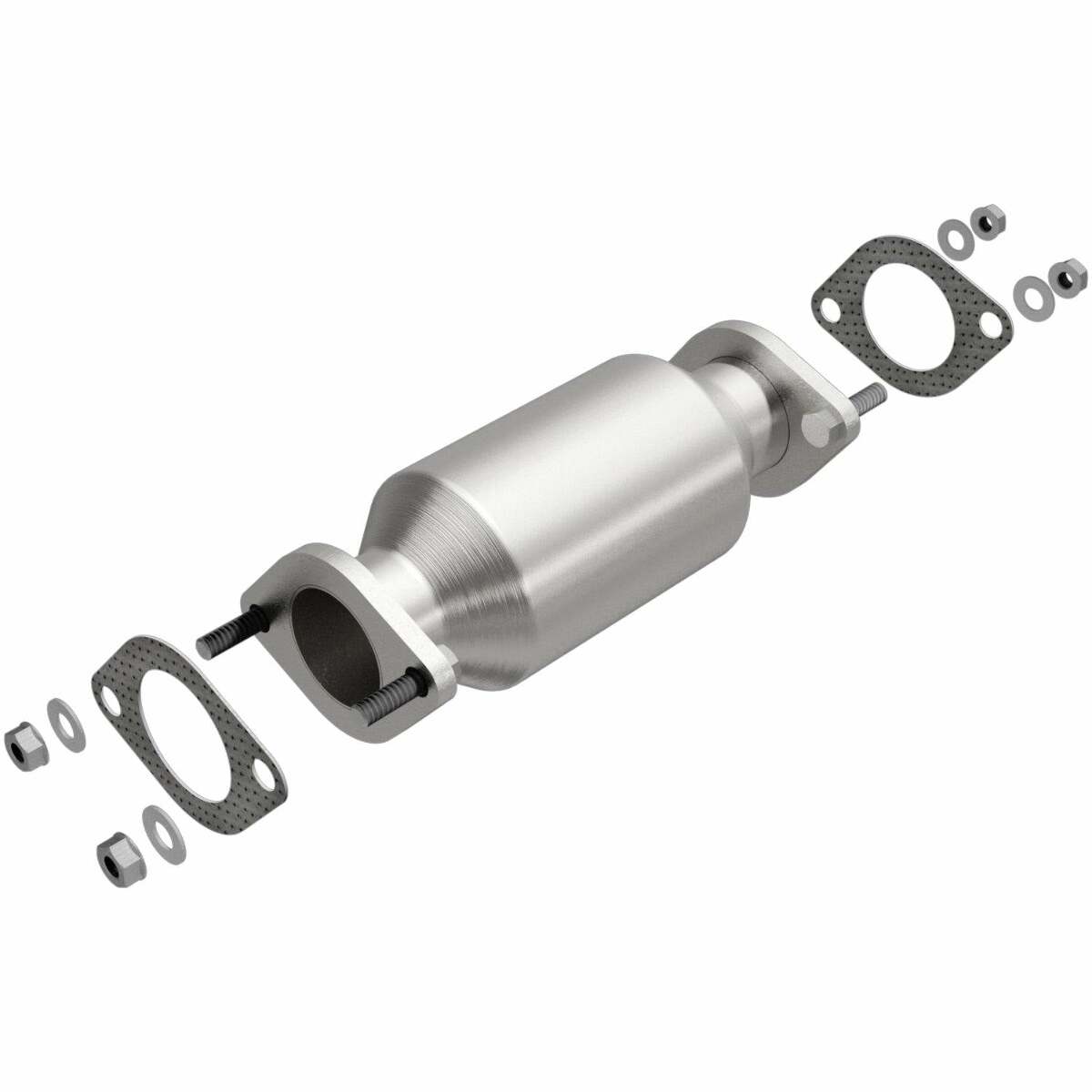 MagnaFlow direct-fit catalytic converter fits 2009-2012 Hyundai Genesis, 2010-2012 Hyundai Genesis Coupe, and more, this and 2009 Hyundai Genesis 4.6L stainless steel CARB complian