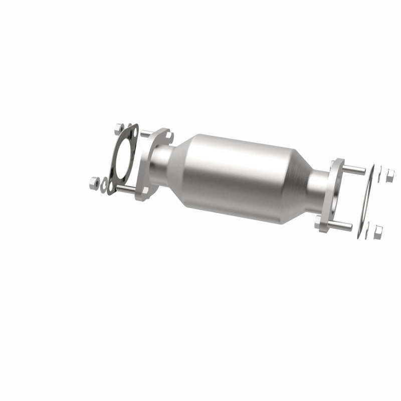 MagnaFlow direct-fit catalytic converter fits 2009-2012 Hyundai Genesis, 2010-2012 Hyundai Genesis Coupe, and more, this and 2009 Hyundai Genesis 4.6L stainless steel CARB complian