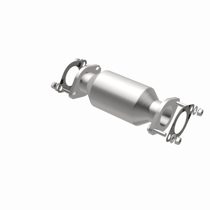 MagnaFlow direct-fit catalytic converter fits 2009-2012 Hyundai Genesis, 2010-2012 Hyundai Genesis Coupe, and more, this and 2009 Hyundai Genesis 4.6L stainless steel CARB complian