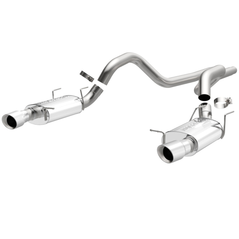 MagnaFlow cat-back exhaust system for 2011-2012 Ford Mustang stainless steel polished 15589